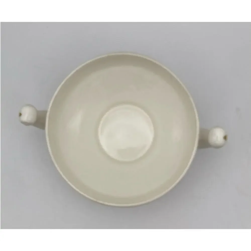 Vintage 1920's-1930's Mildred Pattern Mount Clemens Gold Rim Sugar bowl with Lid